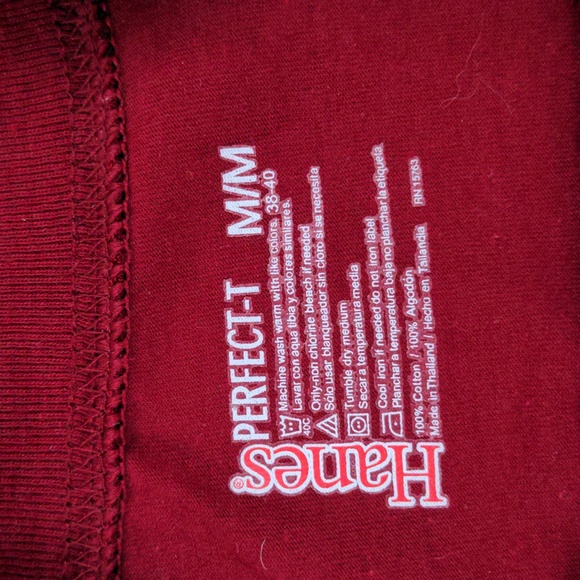 bundle of 2 brick red medium short sleeve T-shirts - Picture 3 of 4